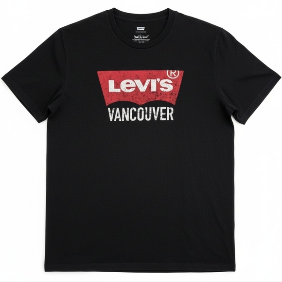 Levi's Other - Levi’s Vancouver Logo Graphic T-Shirt | Black Red Batwing Tee | Size Larg